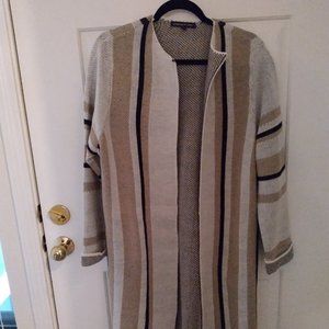 Stripped Duster Sweater